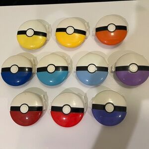 Collectable Pokemon 2014 Mcdonald’s Happy Meal Toys Pokeball Shooters Lot of 10